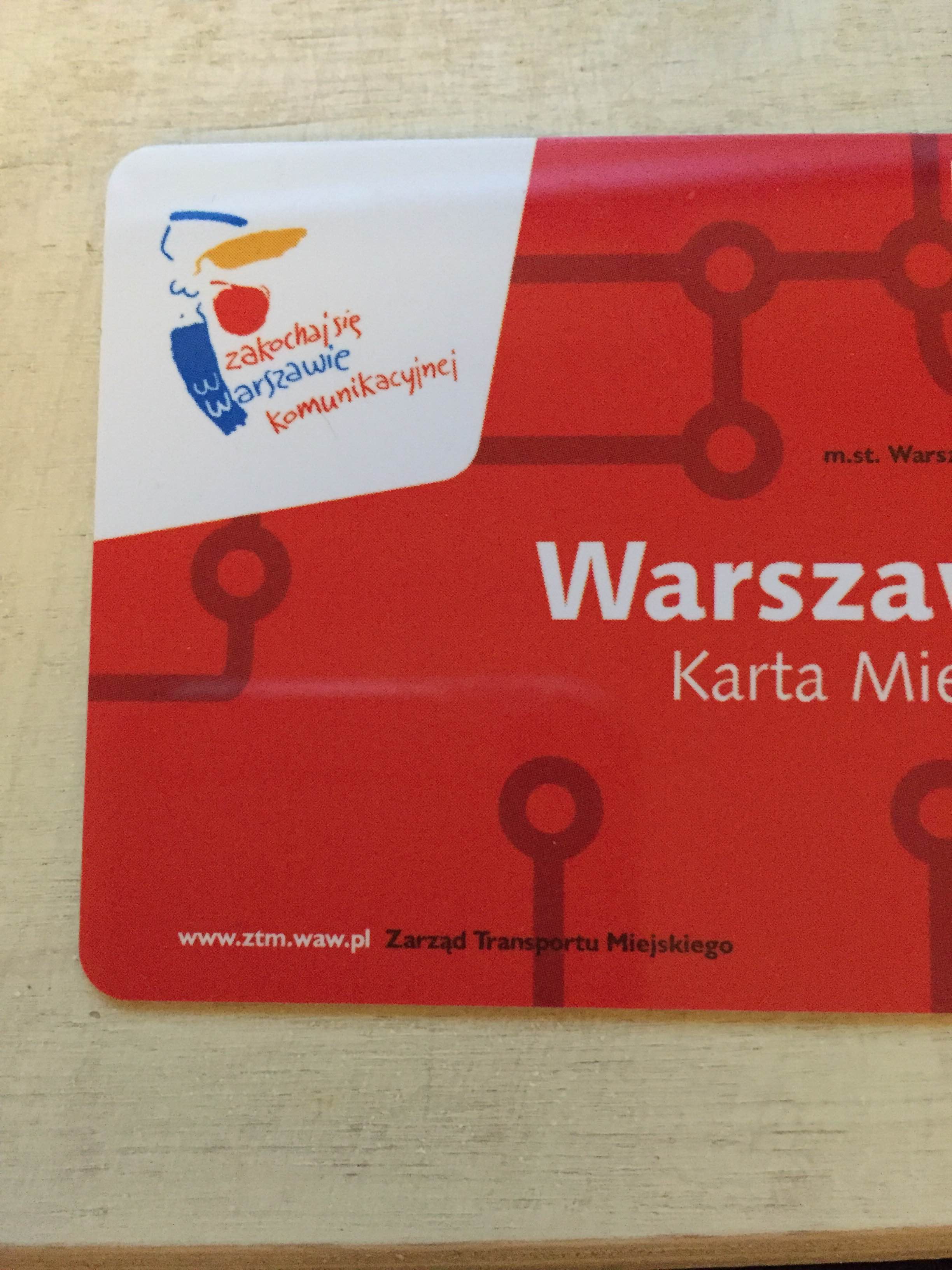 ワルシャワで生活するなら、市内交通が乗り放題のワルシャワシティカード(ztmカード）を作ろう！