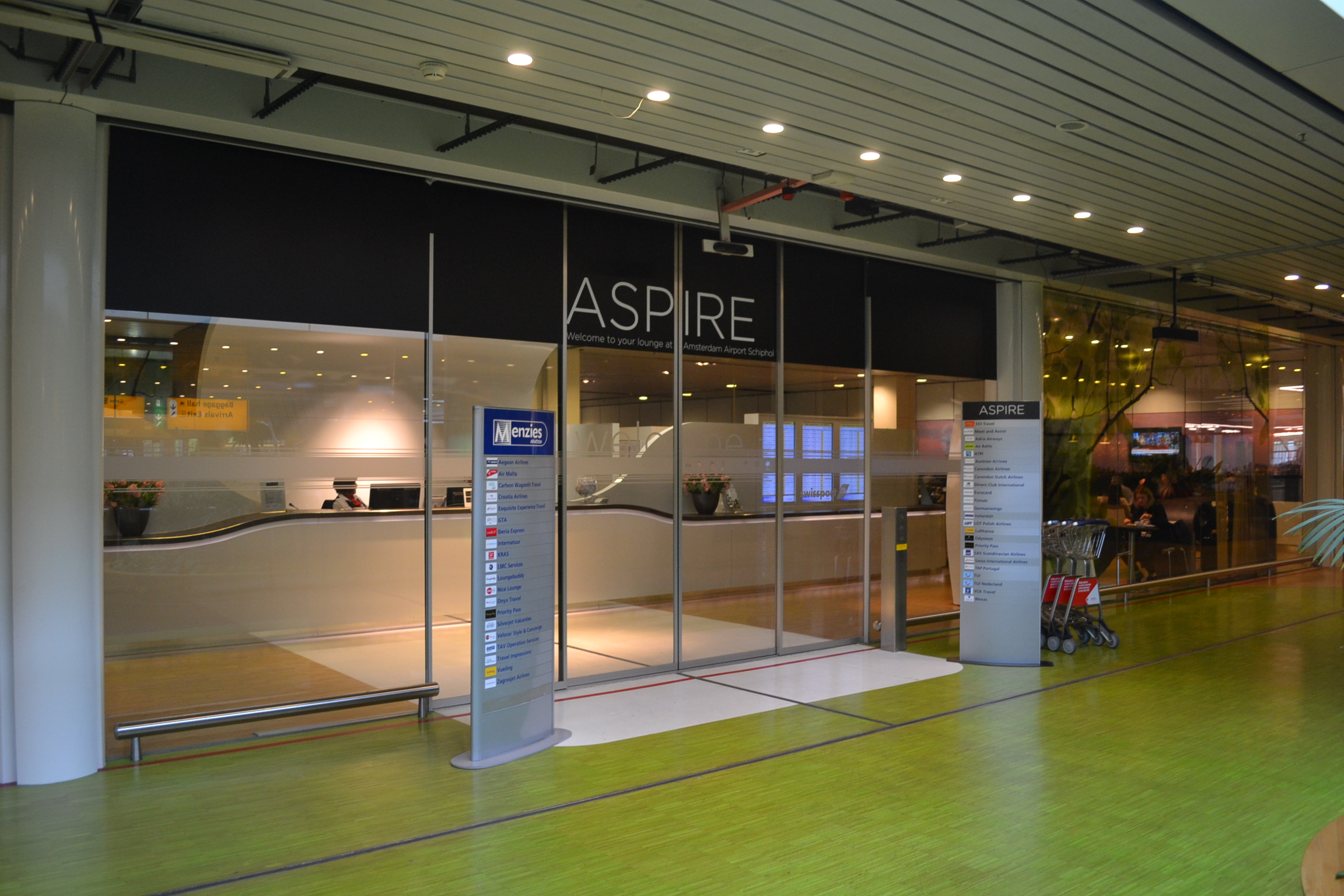 アムステルダム・スキポール空港のAspireラウンジを利用してみた